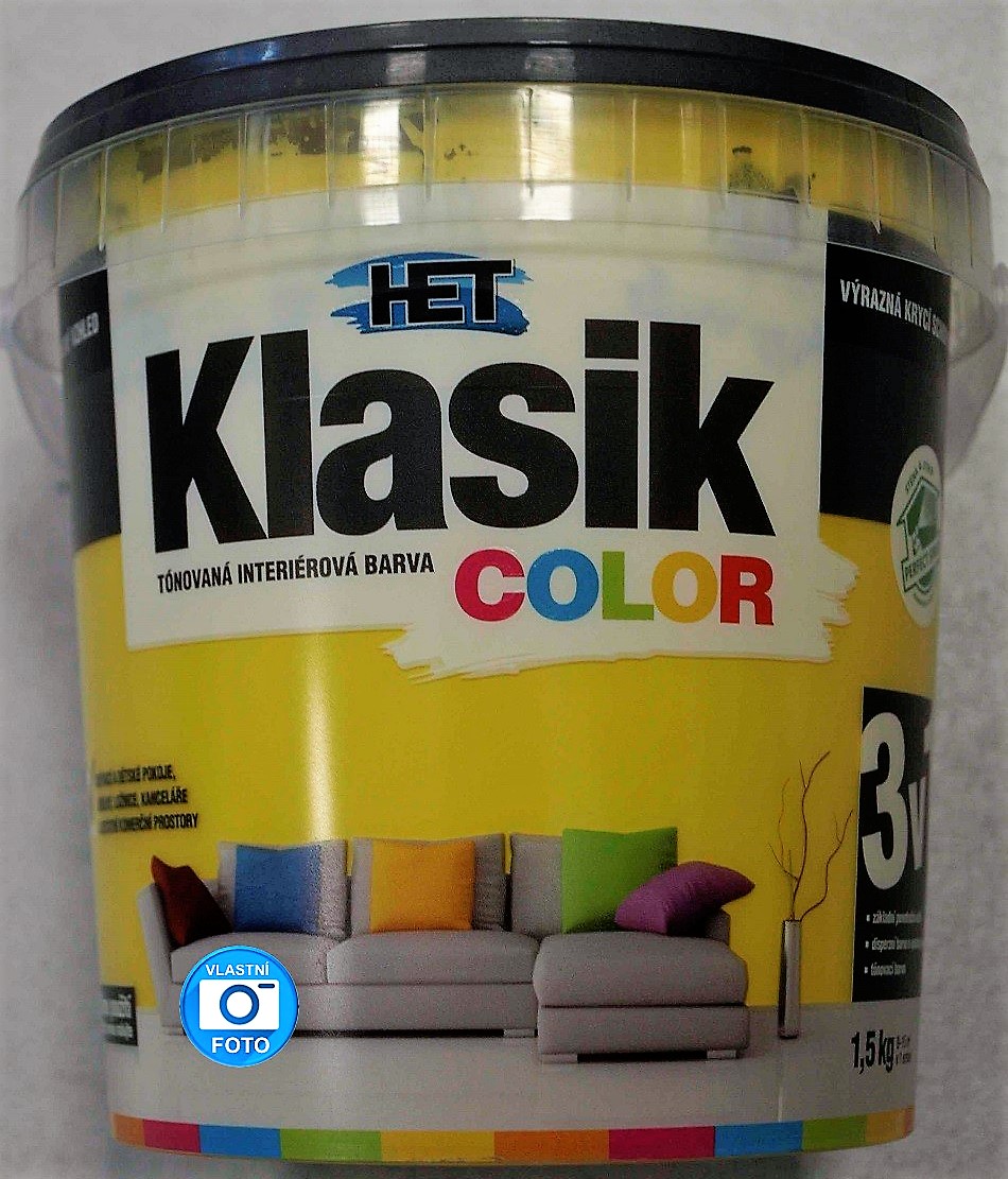 HET Klasik COLOR  0618 žlutá sytá 1,5kg