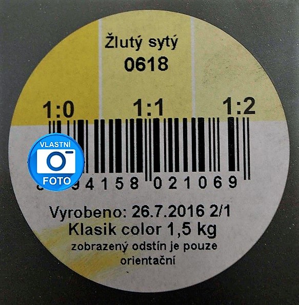 HET Klasik COLOR  0618 žlutá sytá 1,5kg
