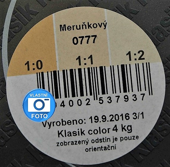 HET Klasik COLOR  meruňková