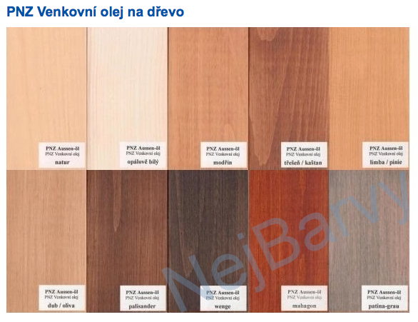 PNZ venkovní olej 0,75l - palisandr (AUSSEN - ÖL)