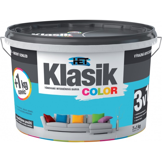 HET Klasik COLOR 0487 Modrý tyrkysový 1,5kg