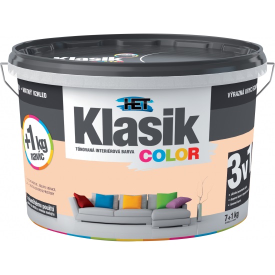 HET Klasik COLOR 0728 oranž broskvový 4kg