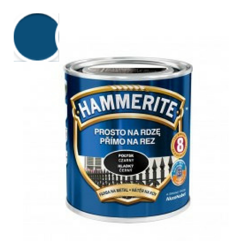 Hammerite přímo na rez hladký 2,5l - modrý