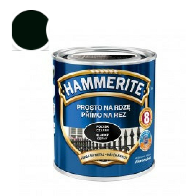 Hammerite přímo na rez hladký 2,5l - tmavě zelený