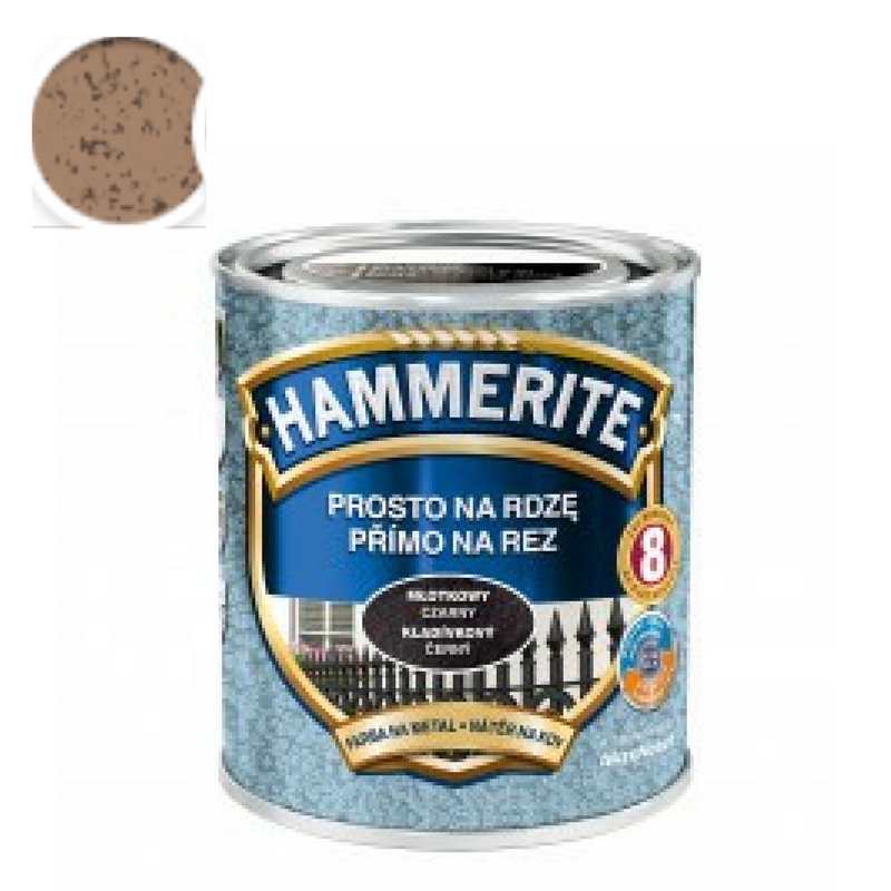 Hammerite přímo na rez kladívkový 2,5l - měděná