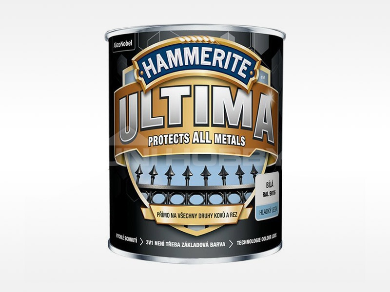 Hammerite ULTIMA červená hladká 0,75L