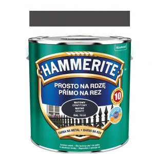Hammerite přímo na rez matný grafit 2,5L