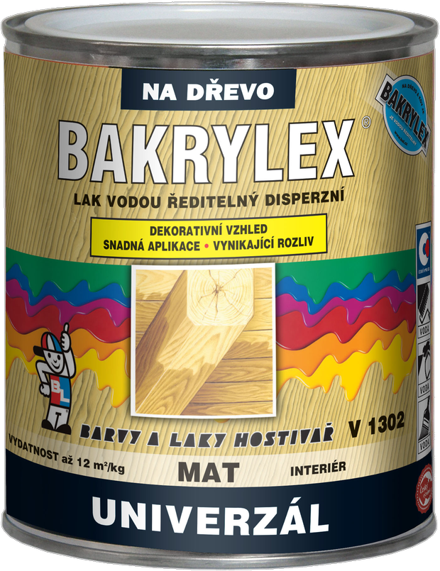 Bakrylex Lak univerzál V1302 mat 0,6 kg