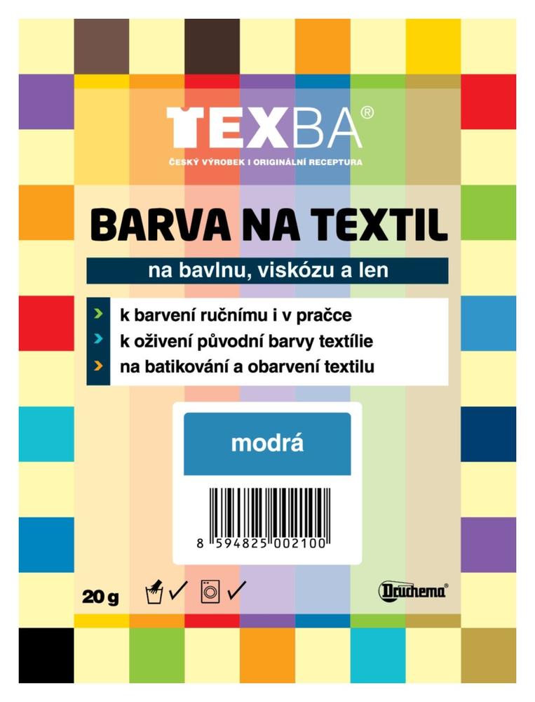 Barva na textil oranžová 20g Druchema Texba