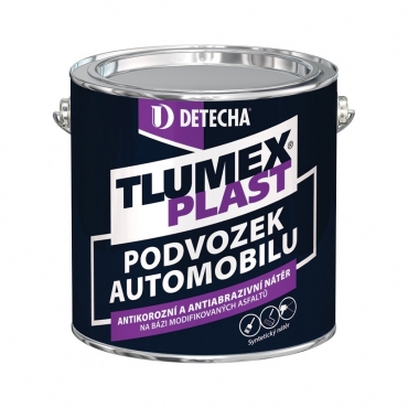 Tlumex Plast černý 2kg univerzální antikorozní barva na auto