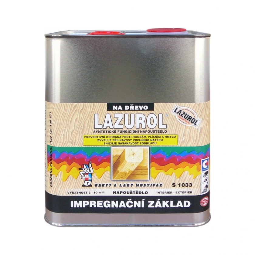 Lazurol impregnační základ S1033 čirý 2,5l