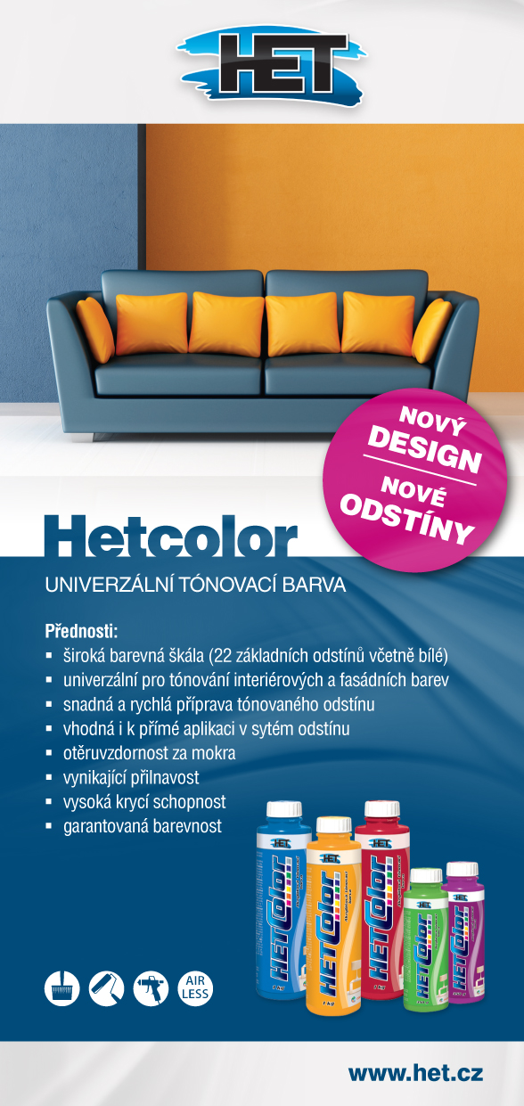 HET Hetcolor 0450 modrý 0,35 kg