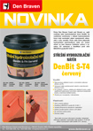 DEN BRAVEN Střešní hydroizolační nátěr DenBit S-T4 červený 5kg